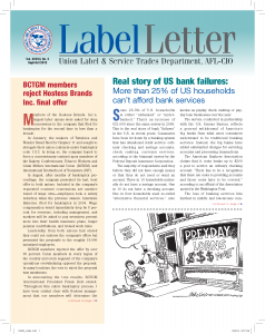 Label Letter–September-October 2012